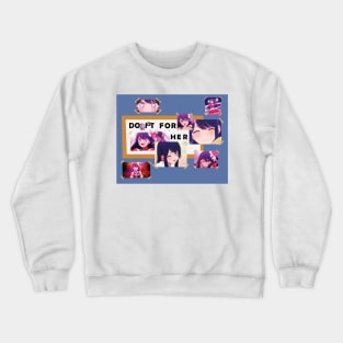 OSHI NO KO: DO IT FOR HER (WHITE) Crewneck Sweatshirt